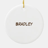 今日絵文字で名字をリア セラミックオーナメント (裏面)