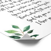 今日考えの思い出結婚のサイン ポスター (角)