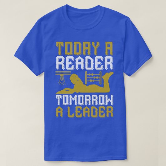 今日読は読み手が明日はリーダーだ Tシャツ (デザイン正面)