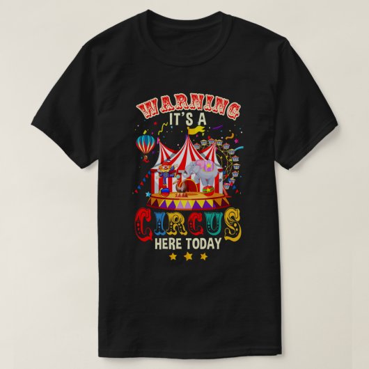 今日警告のサーカス誕生日Pa Tシャツ (デザイン正面)