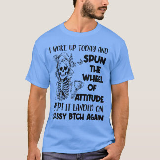 今日起きて運命の輪を回したよ Tシャツ