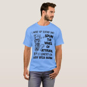 今日起きて運命の輪を回したよ Tシャツ (正面フル)