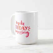 今日2つを驚かせることを作って下さい コーヒーマグカップ (正面左)