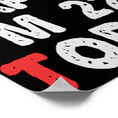 今日22回目の誕生日ギフトおもしろいアイディア ポスター (角)