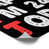 今日24thの誕生日ギフトのアイディアで幸せおもしろい ポスター (角)