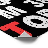 今日38thの誕生日ギフトのアイディアで幸せおもしろい ポスター (角)