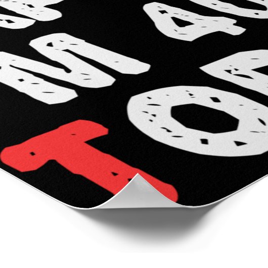 今日40thの誕生日ギフトのアイディアで幸せおもしろい ポスター (角)