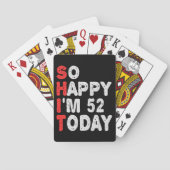 今日52回目の誕生日ギフトおもしろいアイディア トランプ (裏面)