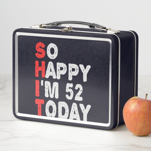 今日52回目の誕生日ギフトおもしろいアイディア メタルランチボックス (インサイチュ)