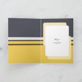 今日60灰色の黄色60歳の誕生日 カード (内部)