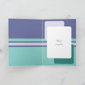 今日60紫の緑60歳の誕生日 カード (内部)