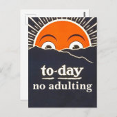 今日、不倫型ヴィンテージはがき ポストカード (正面/裏面)