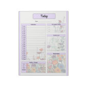 今日_咲き紫色の庭 ノートパッド (回転)
