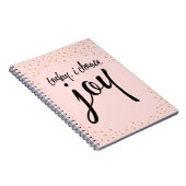 今日、喜びの感動的な引用文のノートを選んで下さい ノートブック (右側)