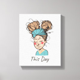 今日 |懸命時間 キャンバスプリント