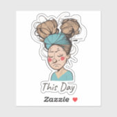 今日 |懸命時間 シール (シート)