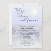 今日、明日、そして永遠の結婚式の招待 招待状 (正面)