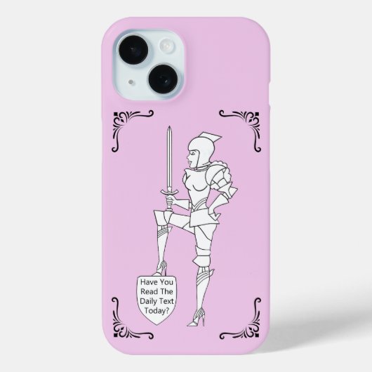 「今日、毎日テキストを読んだ?」 Case-Mate iPhoneケース (裏面)