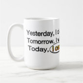 今日、私はできます。 Moonwillのマグ(気球とのV.2) コーヒーマグカップ (左)