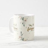 今日、私はキリストが私を許してくれると許す。 コーヒーマグカップ (正面左)