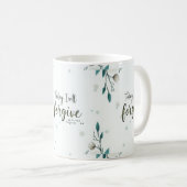 今日、私はキリストが私を許してくれると許す。 コーヒーマグカップ (正面右)