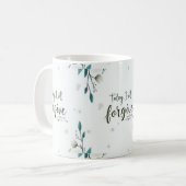 今日、私はキリストが私を許してくれると許す。 コーヒーマグカップ (正面左)