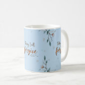 今日、私はキリストが私を許してくれると許す。 コーヒーマグカップ (正面右)