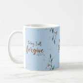 今日、私はキリストが私を許してくれると許す。 コーヒーマグカップ (左)