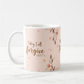 今日、私はキリストが私を許してくれると許す。 コーヒーマグカップ (左)