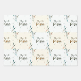 今日、私はキリストが私を許してくれると許す。 ラッピングペーパーシート