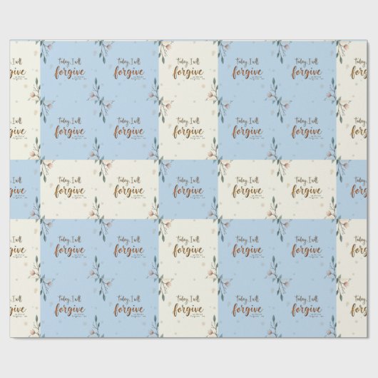 今日、私はキリストが私を許してくれると許す。 ラッピングペーパー (フラット)