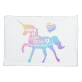 今日、私は一角獣になることを選びます 枕カバー (裏面)