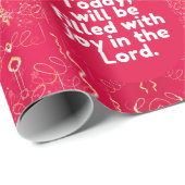 今日、私は主の喜びに満ちている ラッピングペーパー (ロールコーナー)