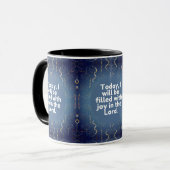 今日、私は主の喜びに満ちるだろう。 マグカップ (正面左)