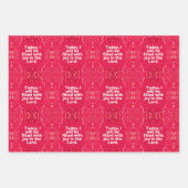 今日、私は主の喜びに満ちるだろう。 ラッピングペーパーシート (正面)