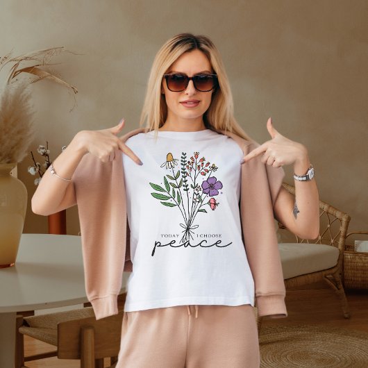 今日、私は平和を選んだ Tシャツ