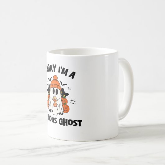 今日、私は深刻な幽霊コーヒーカボチャのハロウィーンだ コーヒーマグカップ