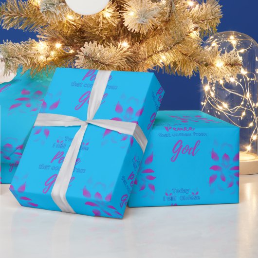 今日、私は神から平和来を選択する ラッピングペーパー (クリスマス)