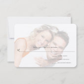 今日、私は私の友人の結婚式のRSVPと結婚 出欠カード (正面)