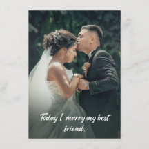 今日、私は私の最高の友人と結婚します。