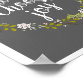 今日，選択ジョイ感動的引用文アートプリント ポスター (角)