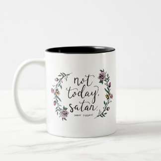 今日、Satanのコーヒー・マグ、おもしろマグカップ、クリエイティブ ツートーンマグカップ