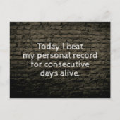 今日Iは自分の個人ビートを記録する ポストカード (正面)