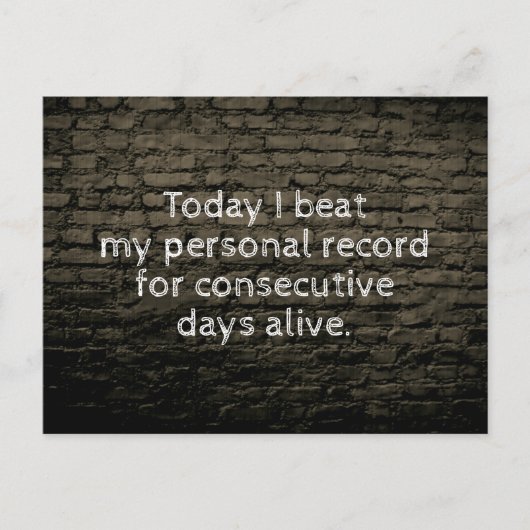 今日Iは自分の個人ビートを記録する ポストカード (正面)