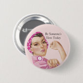 今日Someone'sHeroがあって下さい 缶バッジ (正面&裏面)
