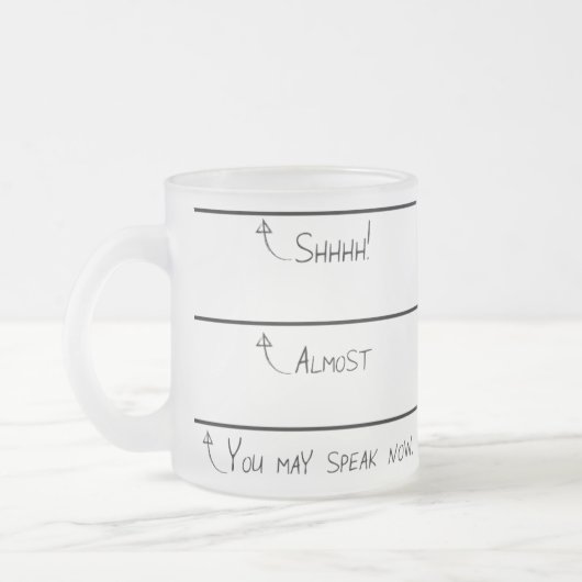 今曇らされたコーヒー・マグを話すことができます フロストグラスマグカップ (左)