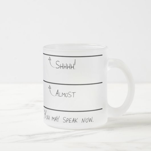 今曇らされたコーヒー・マグを話すことができます フロストグラスマグカップ (右)