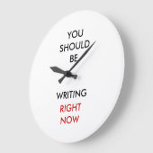 今書くべきです。 ラージ壁時計 (傾斜)