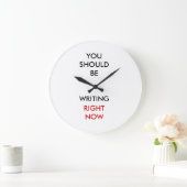 今書くべきです。 ラージ壁時計 (ホーム)