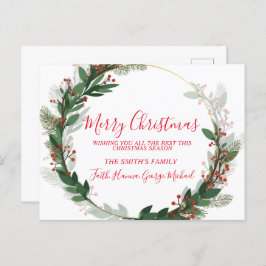 今最高の季のクリスマスのハガキを祈る ポストカード